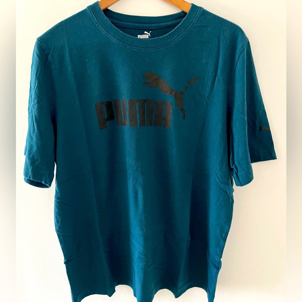PUMA T-Shirt -Teal & Black - LT